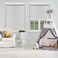 2" Cordless Faux Wood Blinds, White
