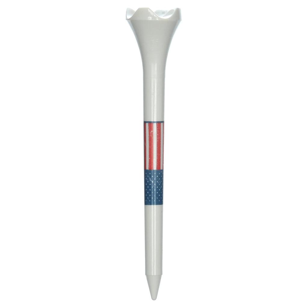 Pride Performance Golf Tees, Low-Resistance Head for Golf, Longer Drives, Enhanced Stability Plastic Flag Golf Tee, 2.75", 25 Count